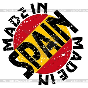 Label Made in Spain - vector image