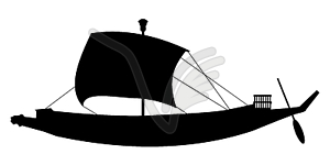 Древние паруса - клипарт в векторе