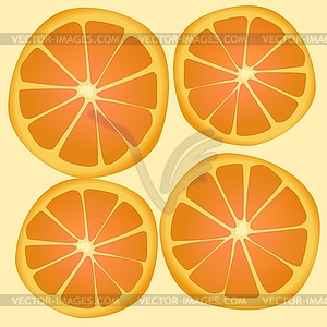 Background with orange - vector image