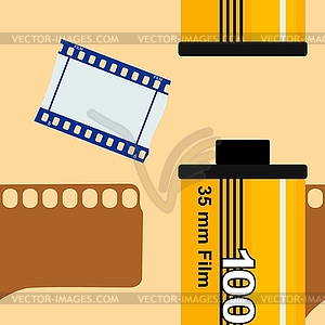 Abstract seamless background with film - vector image