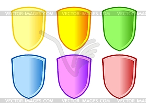 Coat of arms set - vector clipart