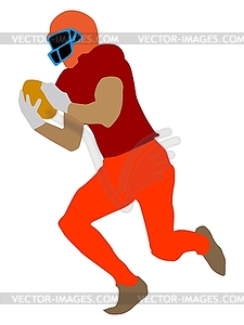 American Football player - vector clip art