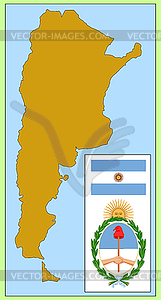 National attributes of Argentina - vector clipart