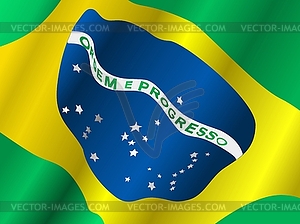 Flag of Brazil - vector image