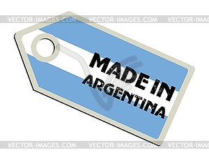 Label Made in Argentina - vector image