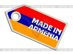 Label Made in Armenia - vector image