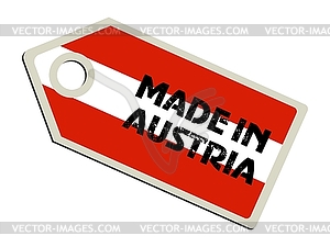 Label Made in Austria - vector clip art