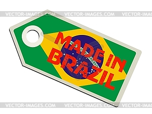 Label Made in Brazil - vector image