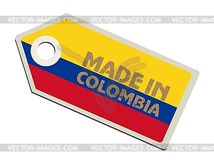 Label Made in Colombia - vector clipart