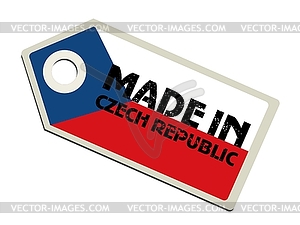 Label Made in Czech Republic - vector clipart / vector image