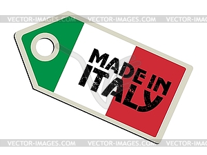 Label Made in Italy - vector clip art