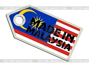 Label Made in Malaysia - vector clipart / vector image