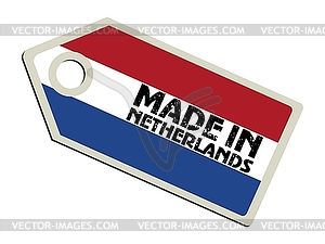 Label Made in Netherlands - vector clip art