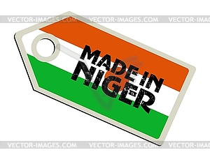 Label Made in Nigeria - royalty-free vector clipart