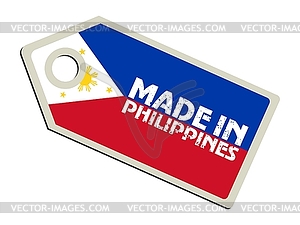 Label Made in Philippines - vector clip art