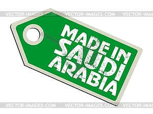 Label Made in Saudi Arabia - vector clip art