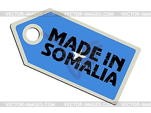 Label Made in Somalia - vector clipart / vector image