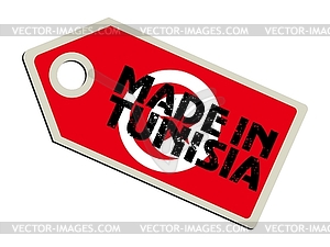 Label Made in Tunisia - vector clip art