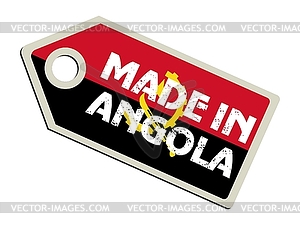 Label Made in Angola - vector image