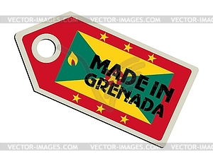 Label Made in Grenada - vector clipart