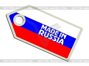 Label Made in Russia - vector clipart