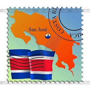 San Jose - capital of Costa Rica - vector clipart