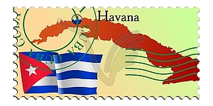 Havana - capital of Cuba - vector clipart