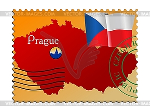 Prague - capital of Czech Republic - vector clipart / vector image