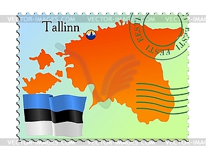 Tallinn - capital of Estonia - vector image