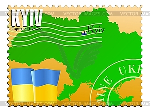 Kyiv - capital of Ukraine - vector clipart