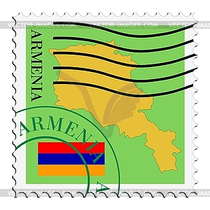 Mail to/from Armenia - vector image