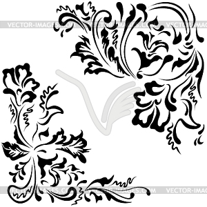 Floral ornament - vector clip art