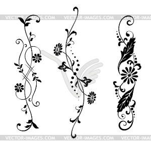 Floral ornaments - vector image