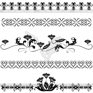 Floral ornaments - vector clipart