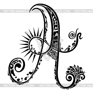 Letter A - vector clip art