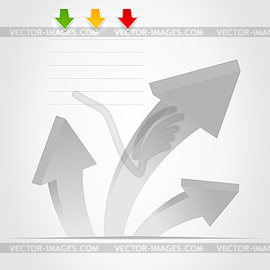 Arrow an icon - vector clip art