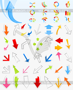 Collection of arrows - vector clipart