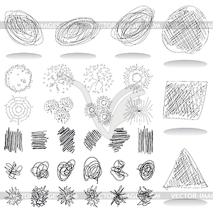 Abstract icons - vector clip art