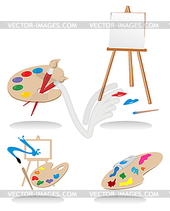Иконы художника - клипарт в векторном формате