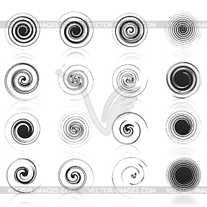 Спиральные значок - стоковое векторное изображение