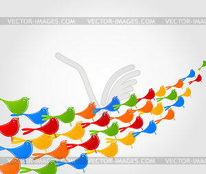 Птица - векторное изображение клипарта