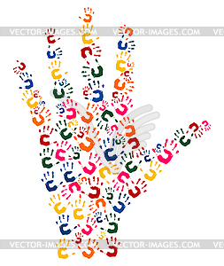 Hand brush - vector clipart