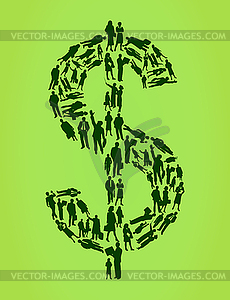 Dollar - vector clip art