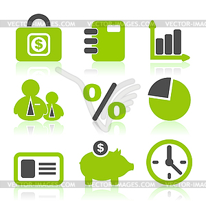 Icon business - vector image