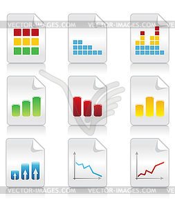 Icons of schedules - vector clipart