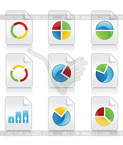 Icons of schedules - vector clip art