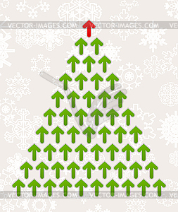 Celebratory tree - vector clip art