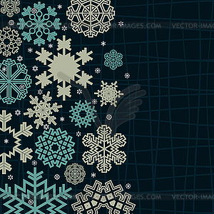 Structure snow - vector clip art