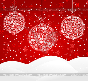 Winter background - vector image