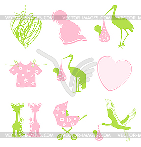 Birth icon - vector clipart